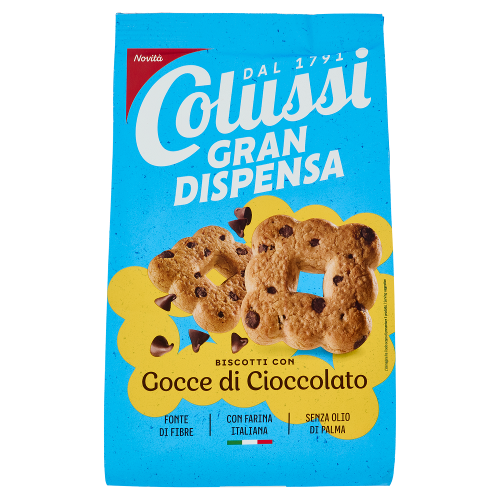 Colussi Gran Dispensa Biscotti con Gocce di Cioccolato 565 g