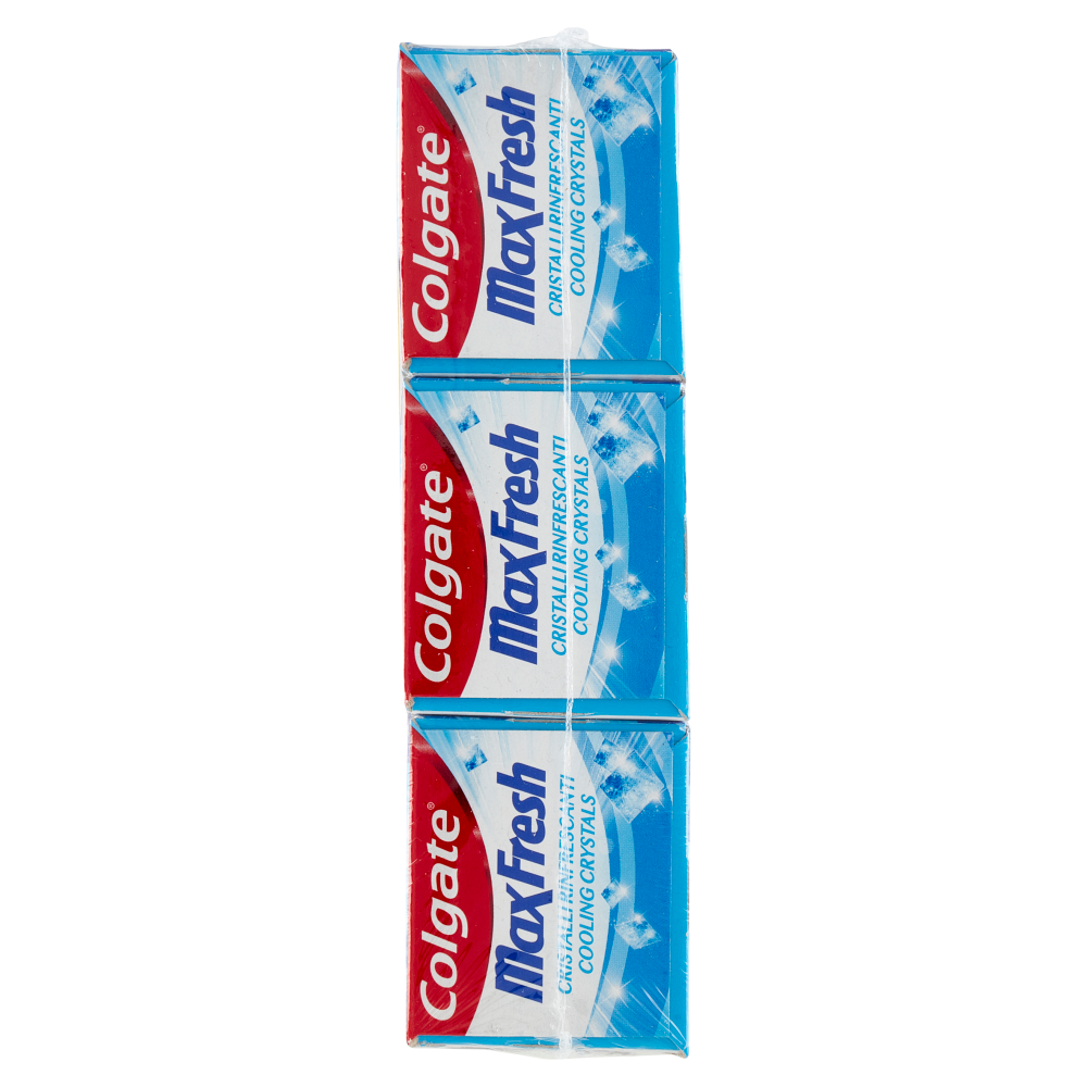 Colgate dentifricio Max Fresh Cristalli Rinfrescanti 3x75 ml