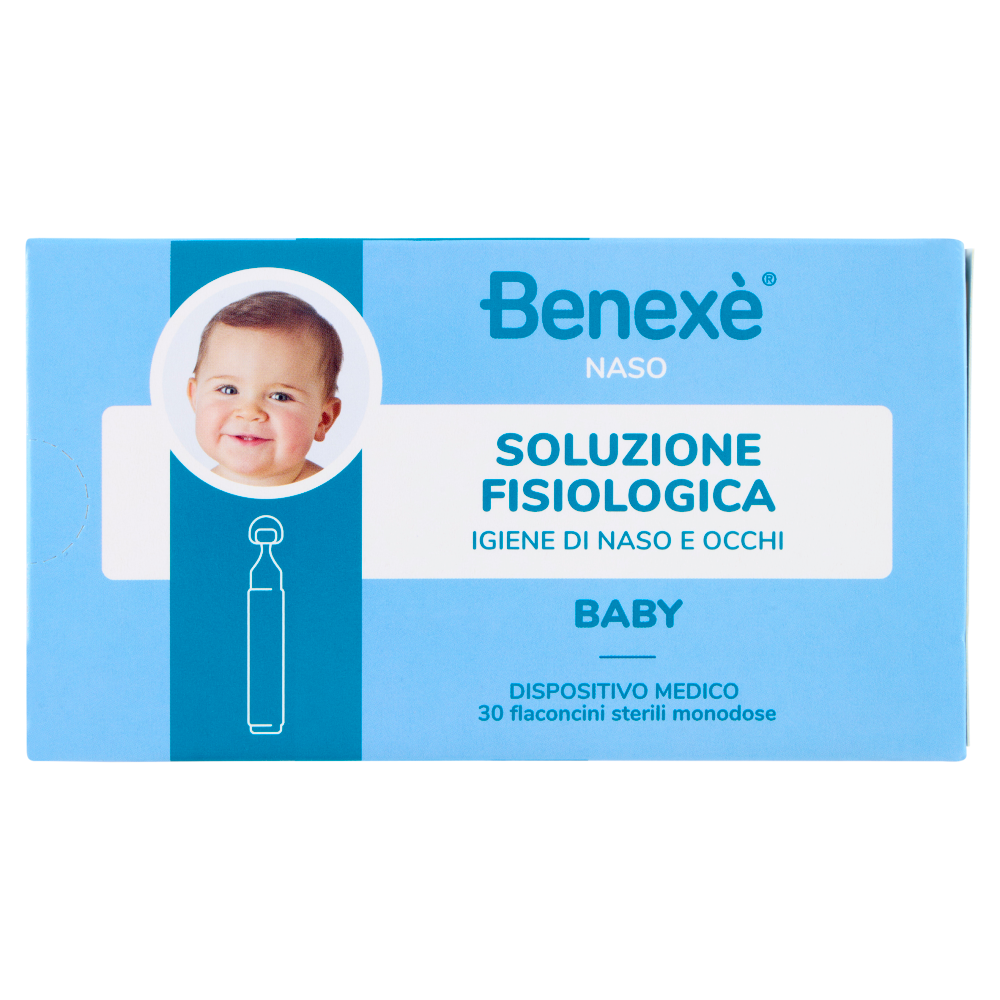Benex&egrave; Naso Soluzione Fisiologica Igiene di Naso e Occhi Baby 30 x 5 ml
