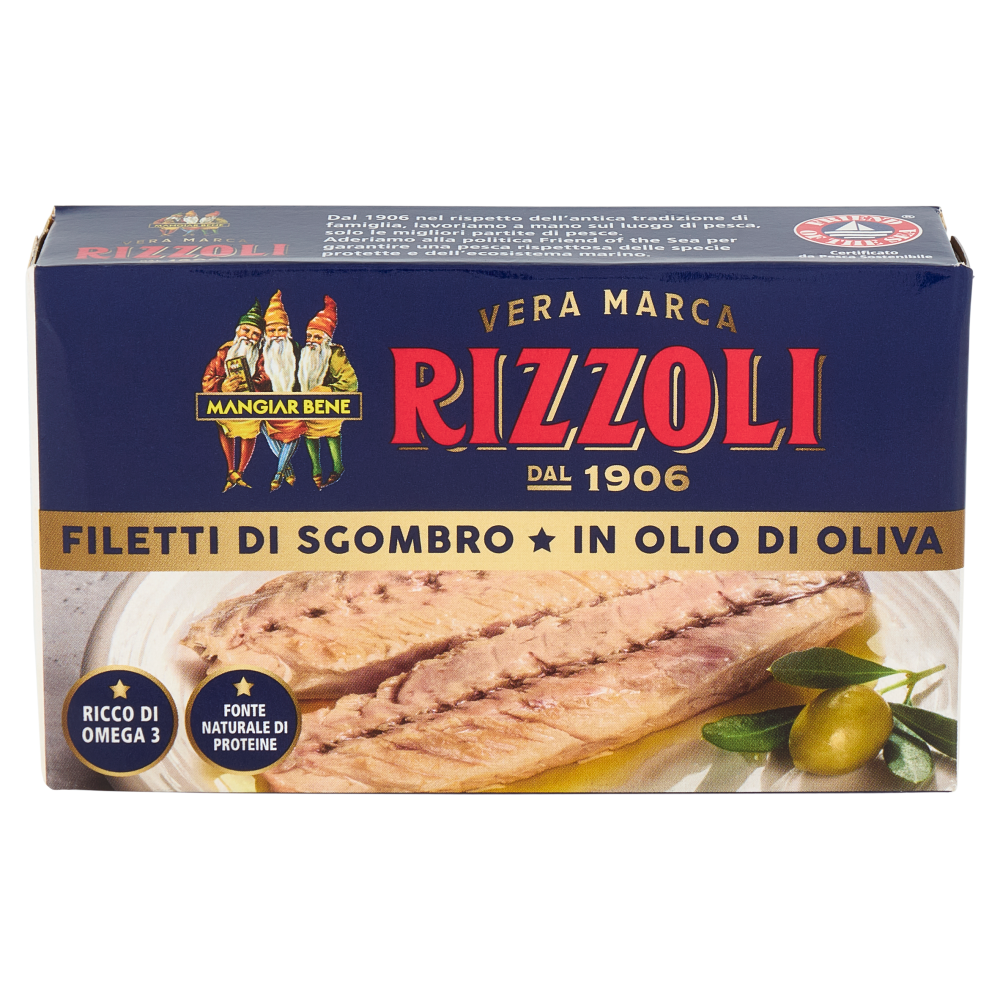 Rizzoli Filetti di Sgombro in Olio di Oliva 125 g