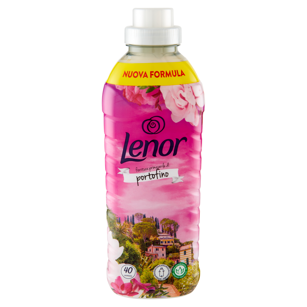 Lenor Ammorbidente Lavatrice Concentrato, fioritura primaverile di Portofino 40 Lavaggi 840 ml