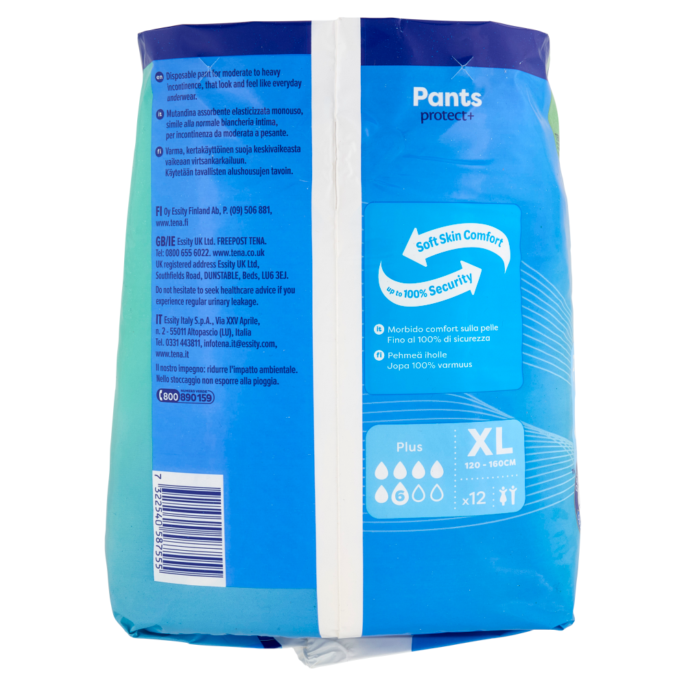 Tena Pants protect+ Plus XL 12 pz