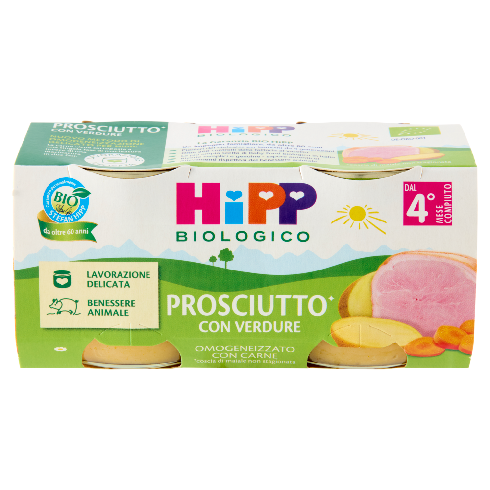 HiPP Biologico Omo Prosciutto* con Verdure 2 x 80 g