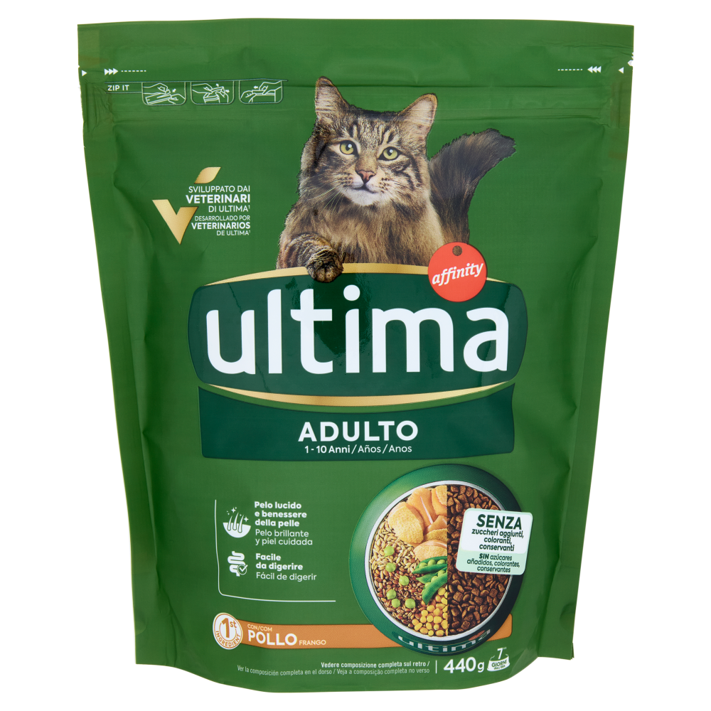 ultima Cat Adulto 1-10 Anni con Pollo 440 g