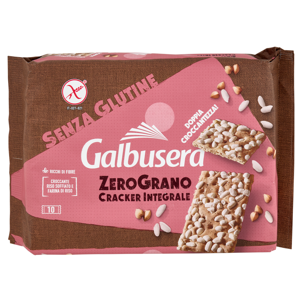 Galbusera ZeroGrano Cracker Integrale Senza Glutine 10 x 36 g