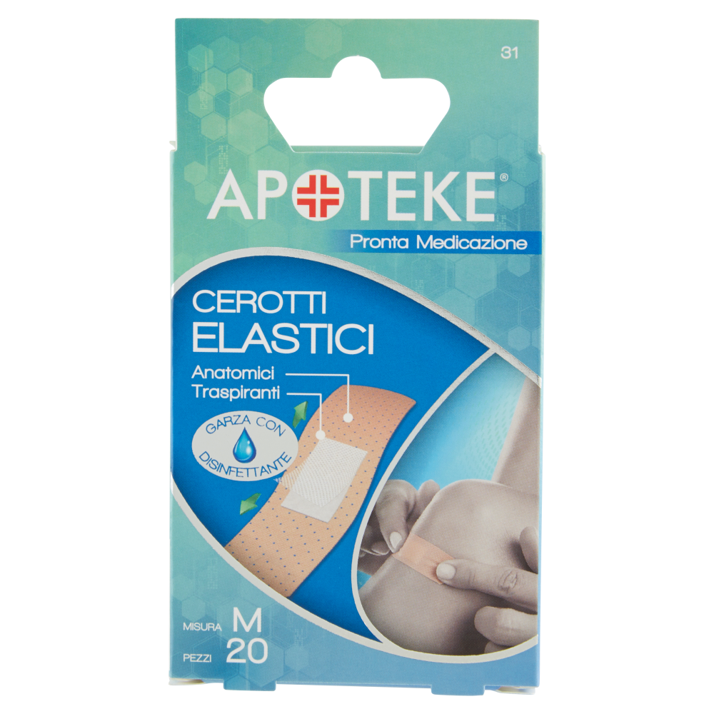 Apoteke Pronta Medicazione Cerotti Elastici Misura M 20 pz