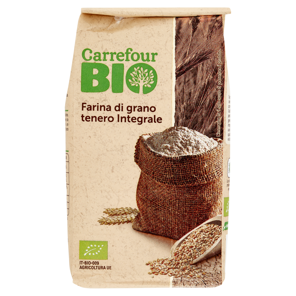 Carrefour Bio Farina di grano tenero Integrale 500 g