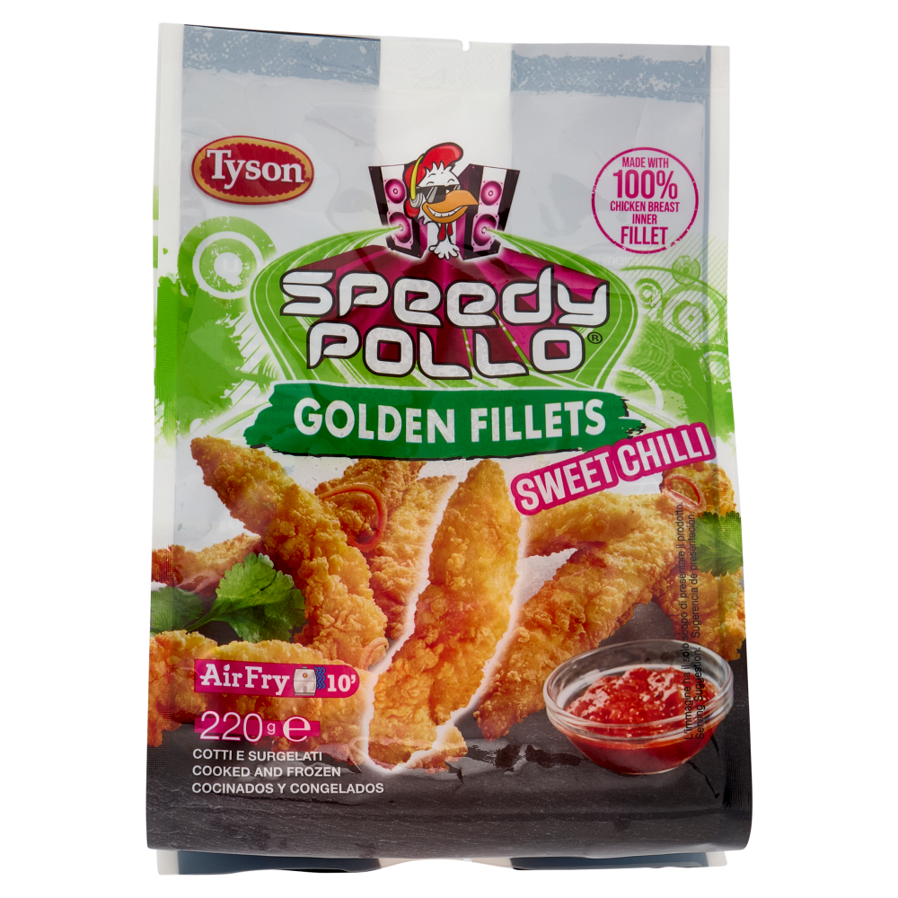 Speedy Pollo Golden Fillets Sweet Chilli Cotti e Surgelati 220 g