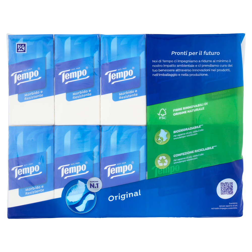 Tempo Original Fazzoletti 4 veli 30 pz