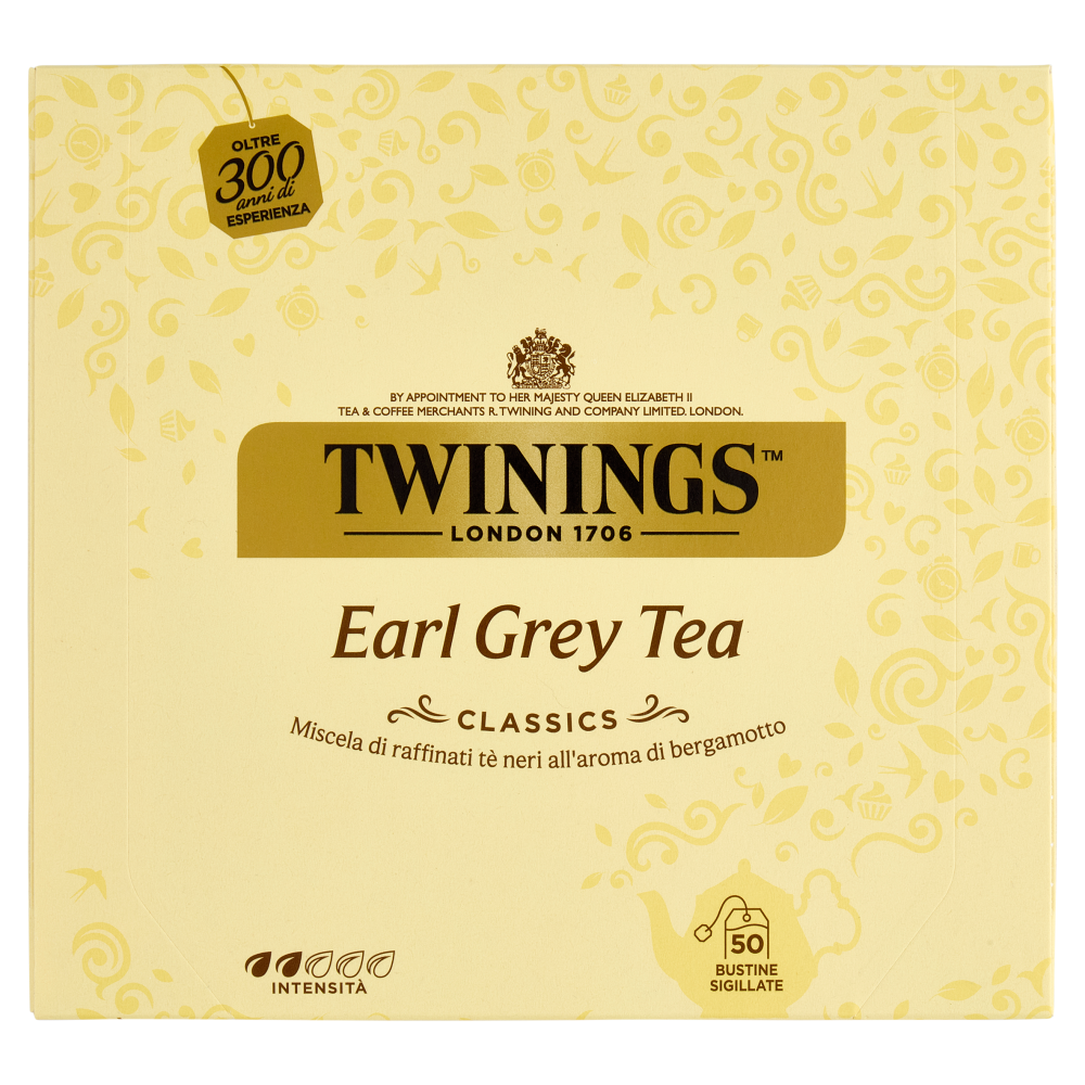 Twinings Earl Grey Tè Nero al sapore di Bergamotto 50 filtri The 100  g