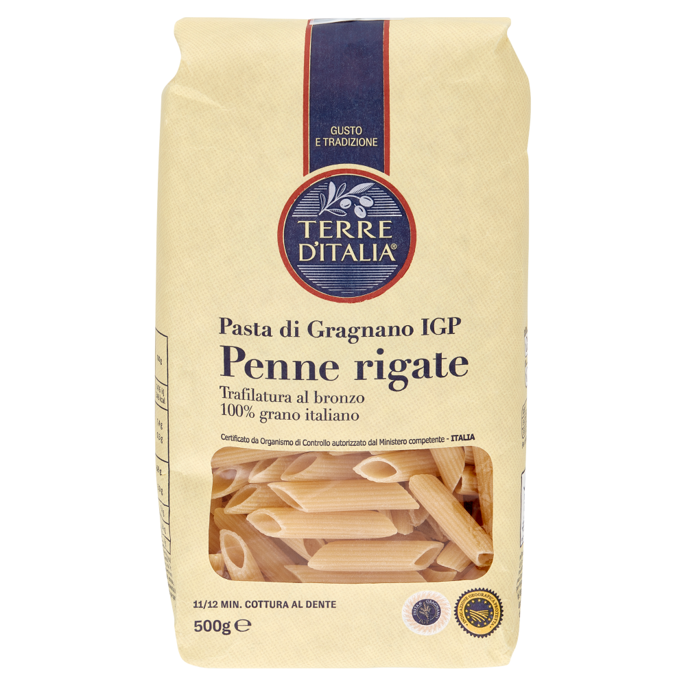 Terre d'Italia Pasta di Gragnano IGP Penne rigate 500 g