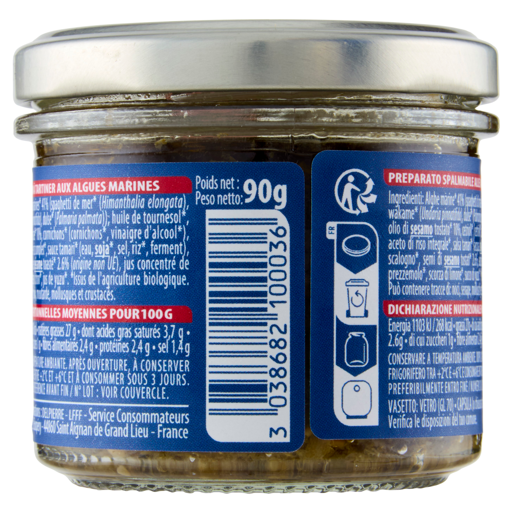 Delpierre Tartare di Alghe con sesamo 90 g