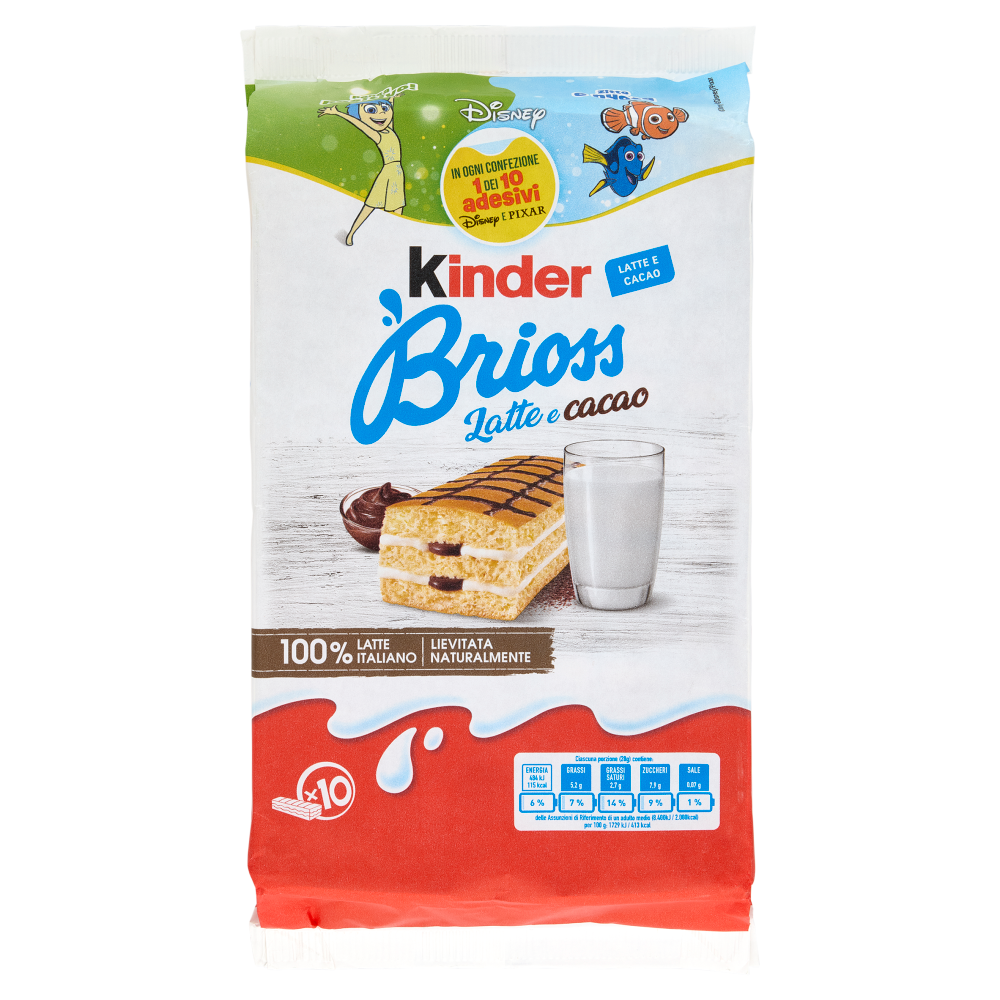 Kinder Brioss Latte e Cacao 10 x 28 g