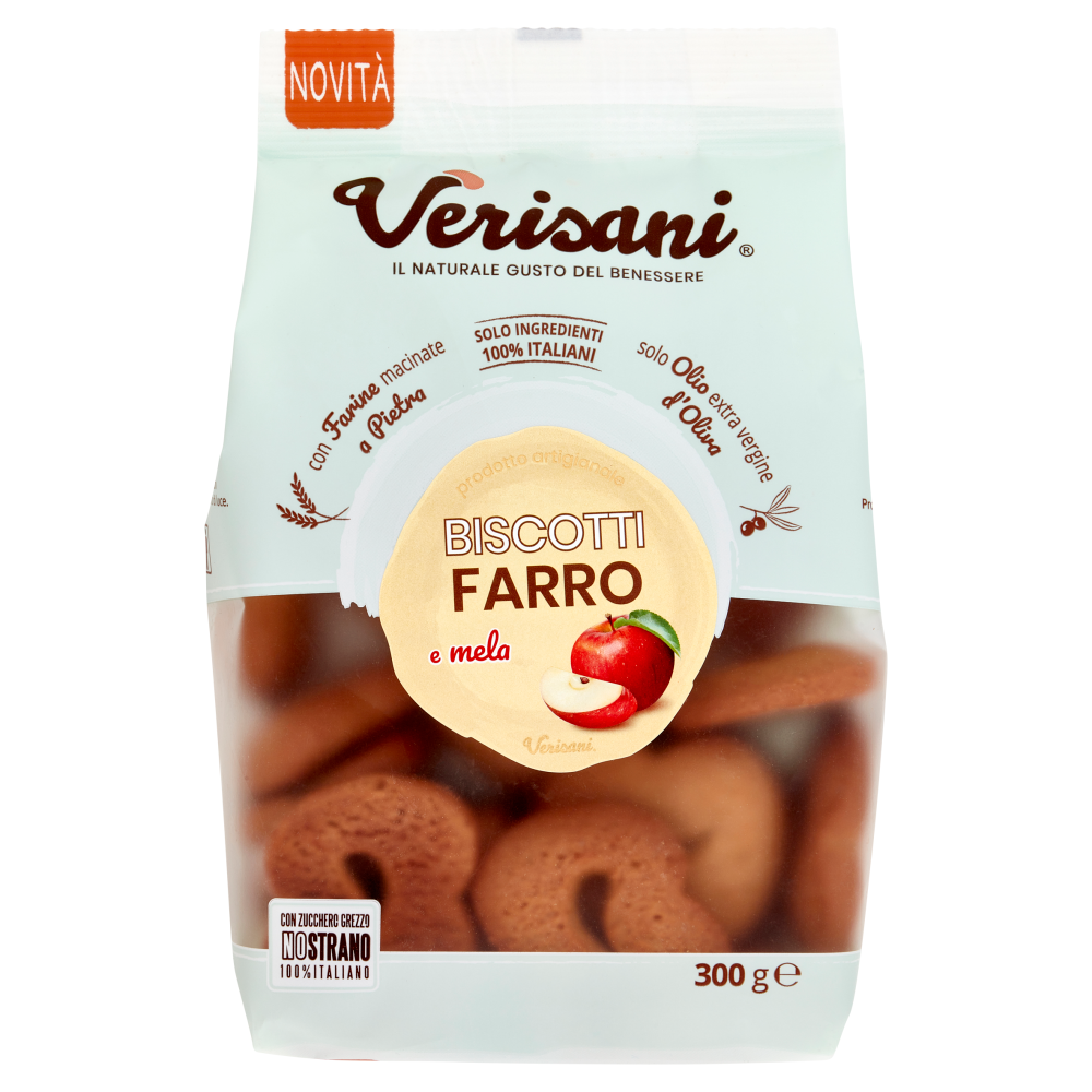 Verisani Biscotti Farro e mela 300 g