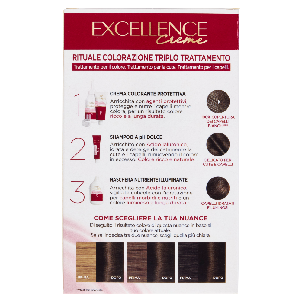 L'Oréal Paris Excellence Creme Colorazione Triplo Trattamento 4 Castano