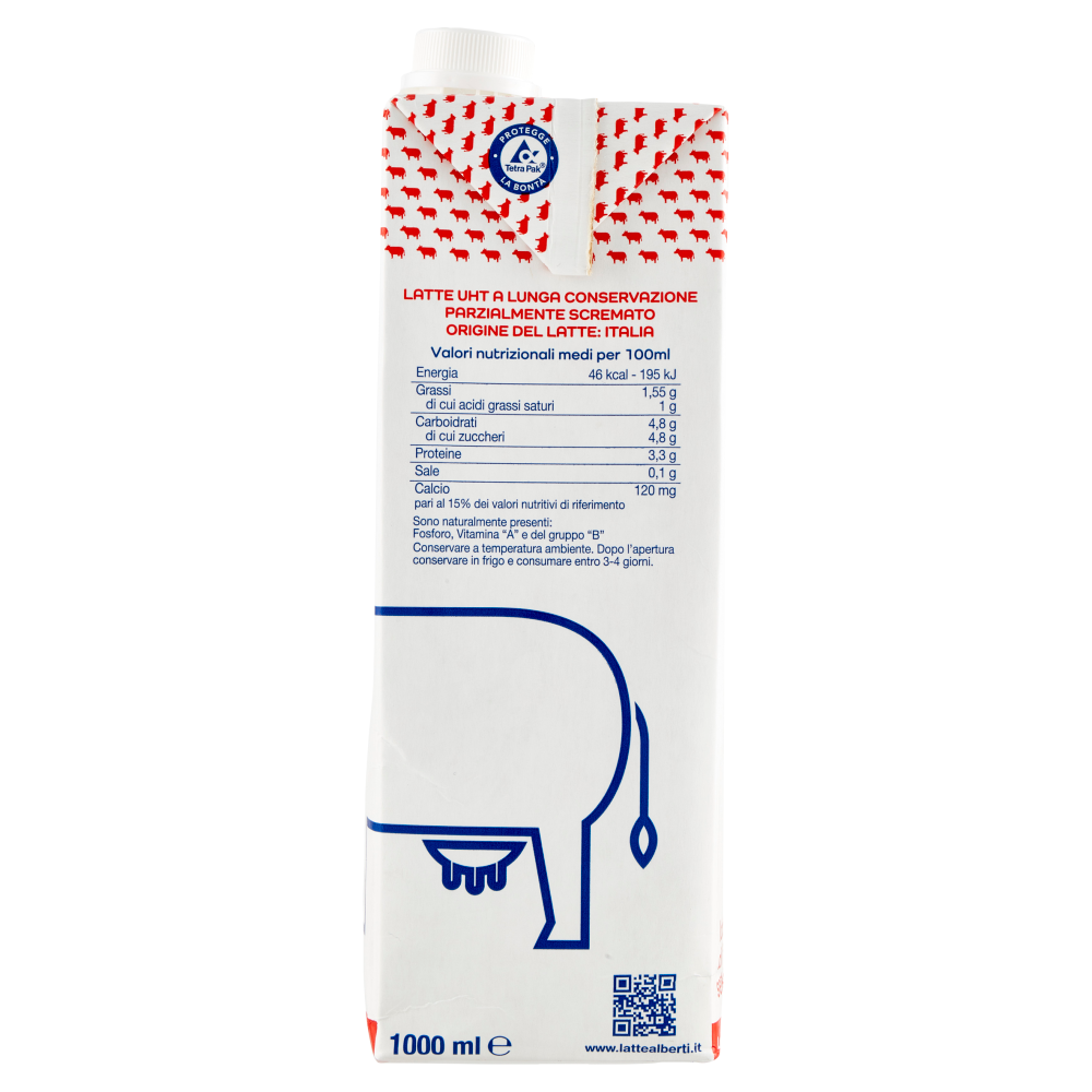 alberti Latte UHT parzialmente scremato 1000 ml
