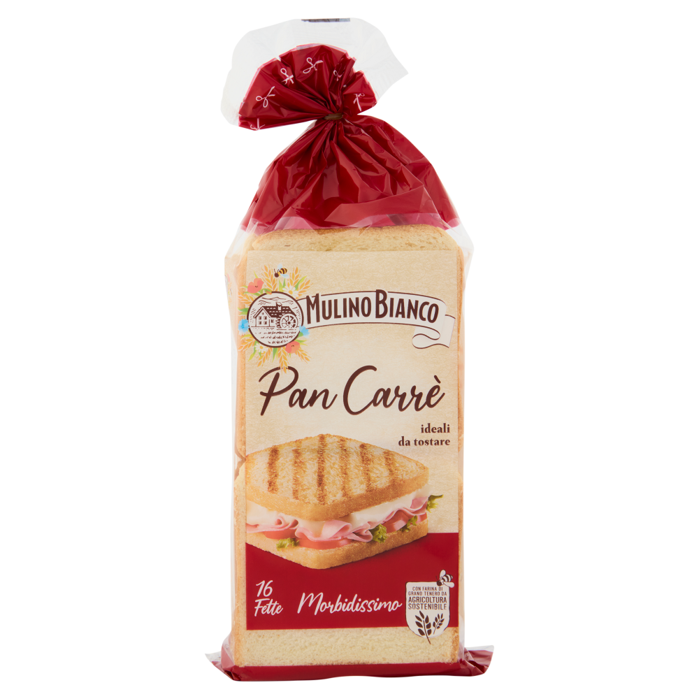 Mulino Bianco Pan Carr&egrave; Pane Ideale per Toast 16 fette 285g