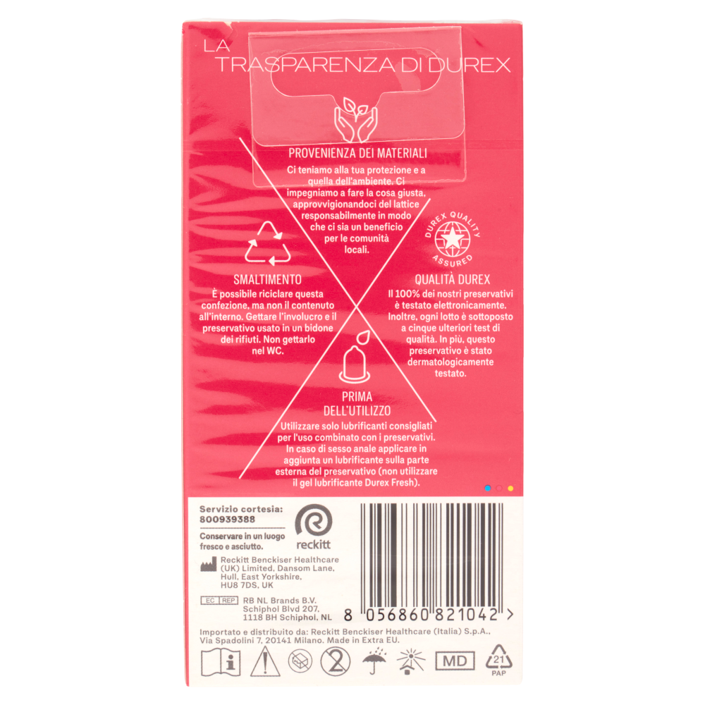 Durex Preservativi Pleasuremax Lubrificati con Rilievi e Nervature Esterne, 10 Profilattici