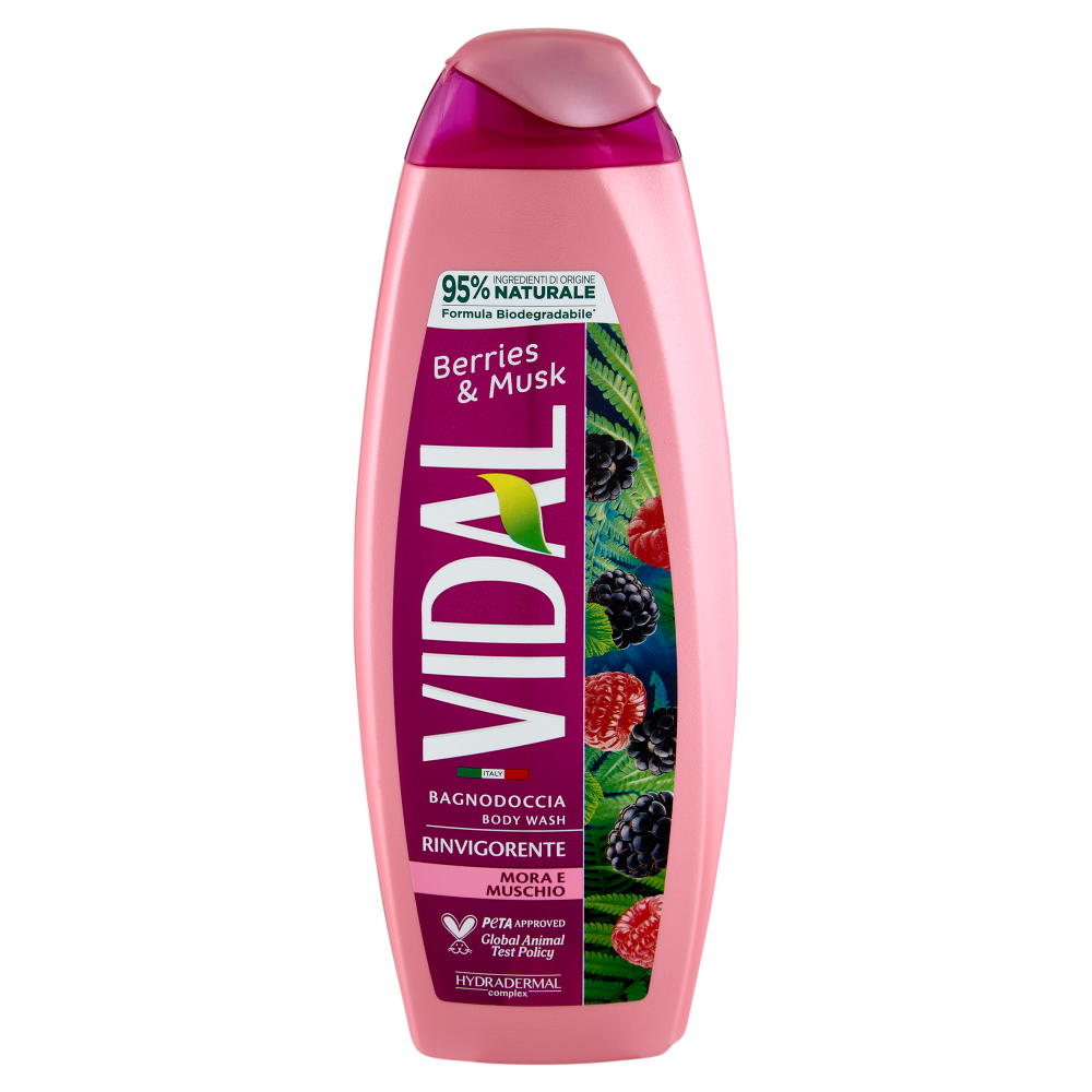 Vidal Berries & Musk Bagnodoccia Rinvigorente Mora e Muschio 500 ml