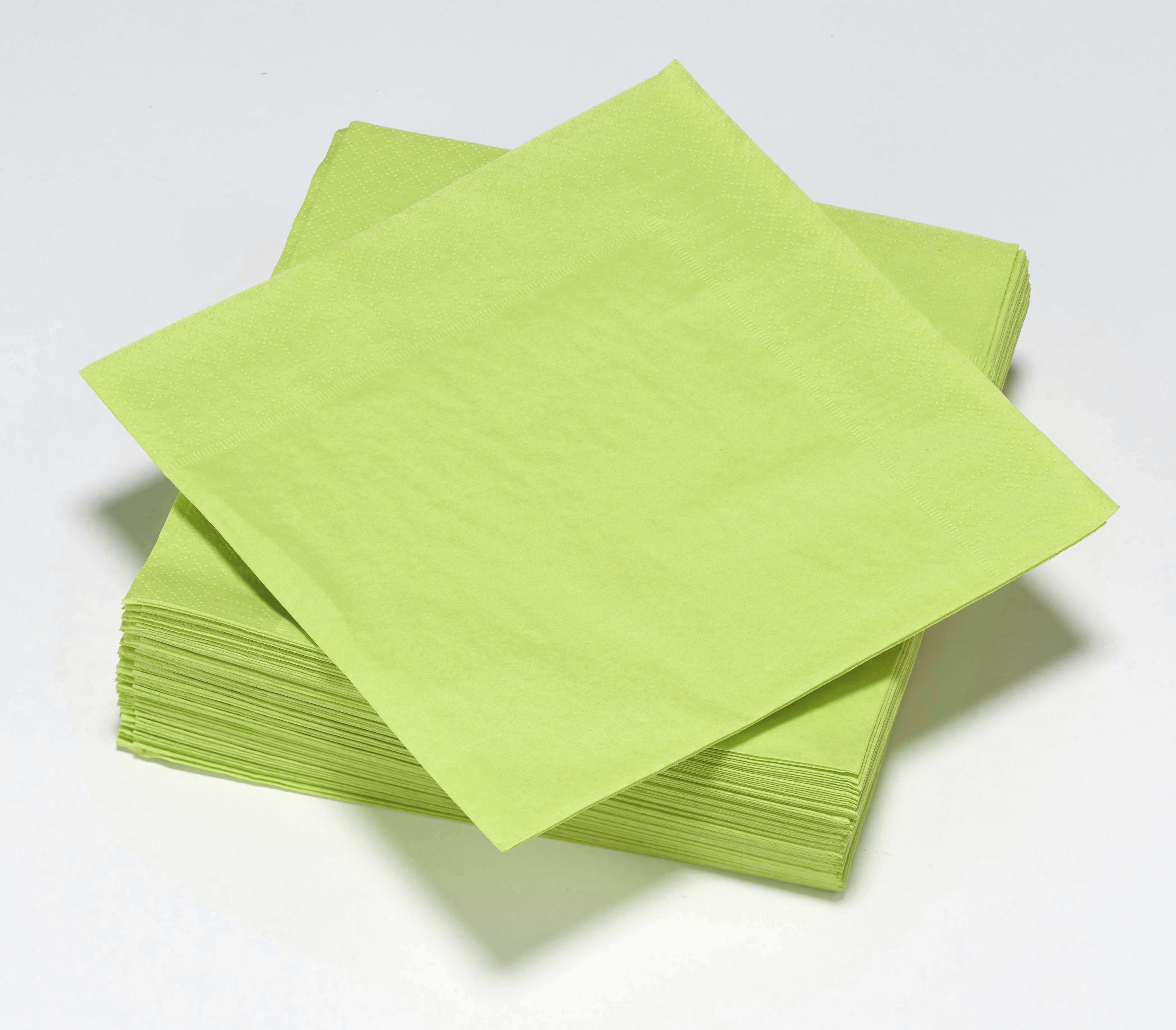 Le Nappage 50 tovaglioli in ovatta 33x33cm 2veli Verde Anice FSC