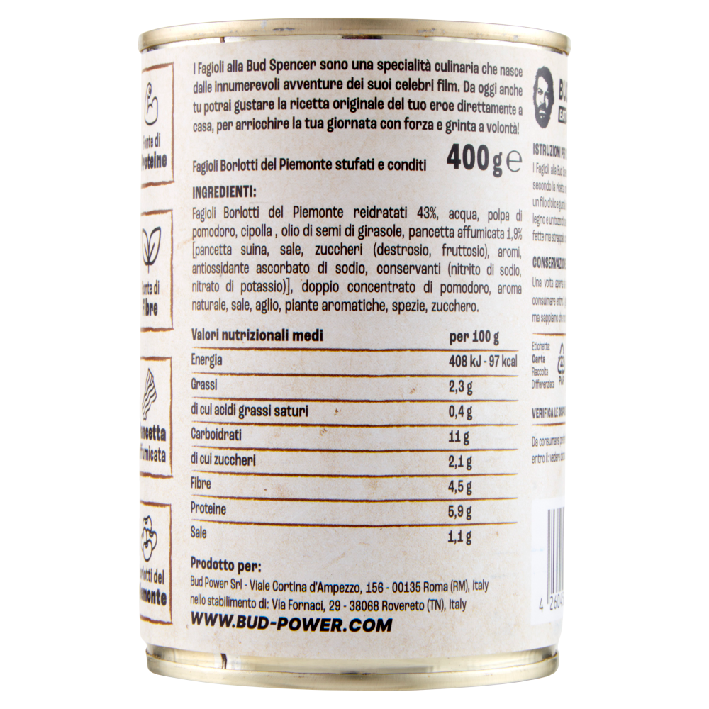 Bud Power Fagioli alla Bud Spencer 400 g