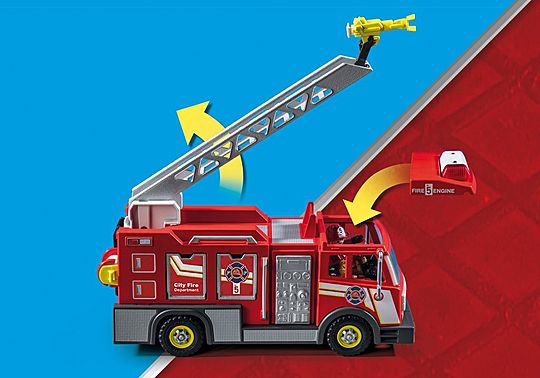 Playmobil City Action Fire Truck with Flashing Lights