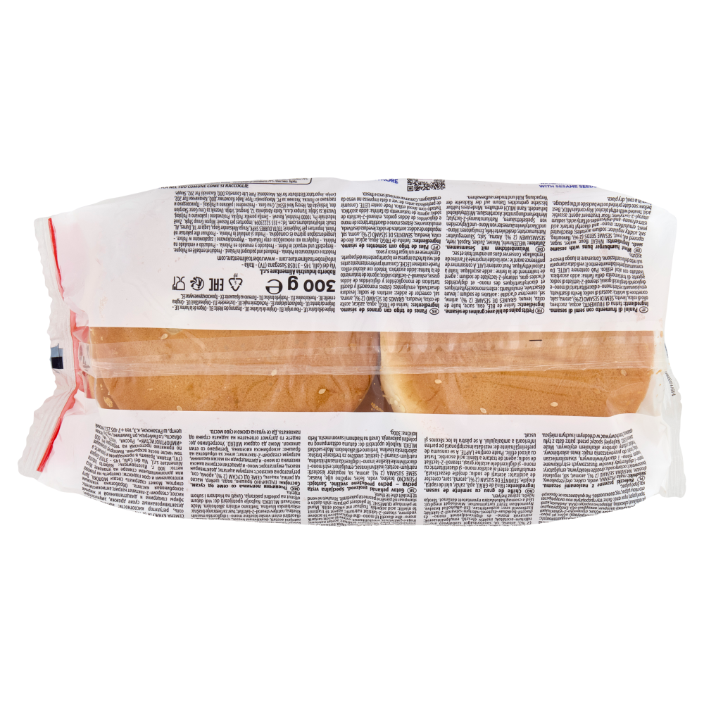 Roberto Maxi Hamburger con semi di sesamo 4 Panini 300 g