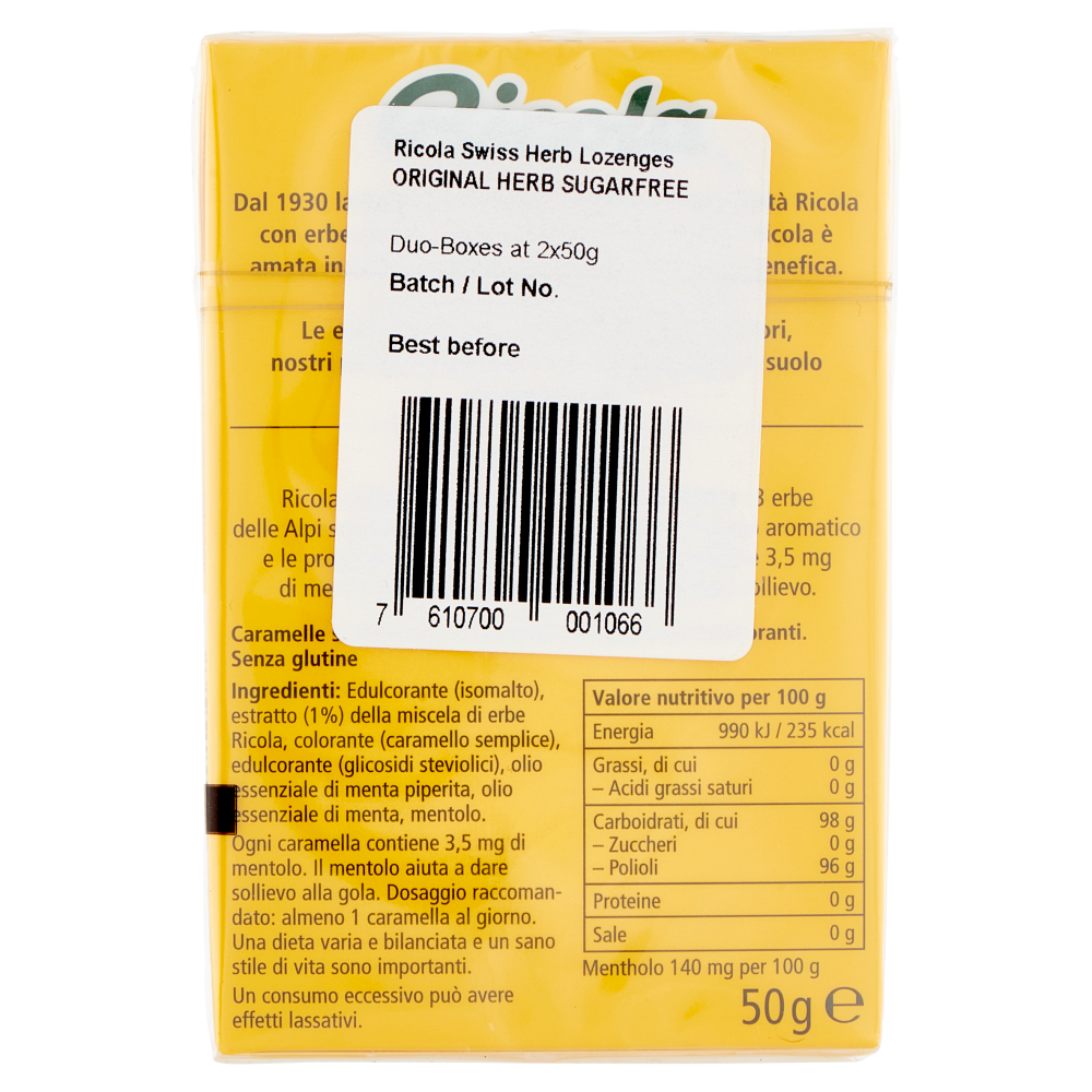 Ricola l'Originale 2 x 50 g