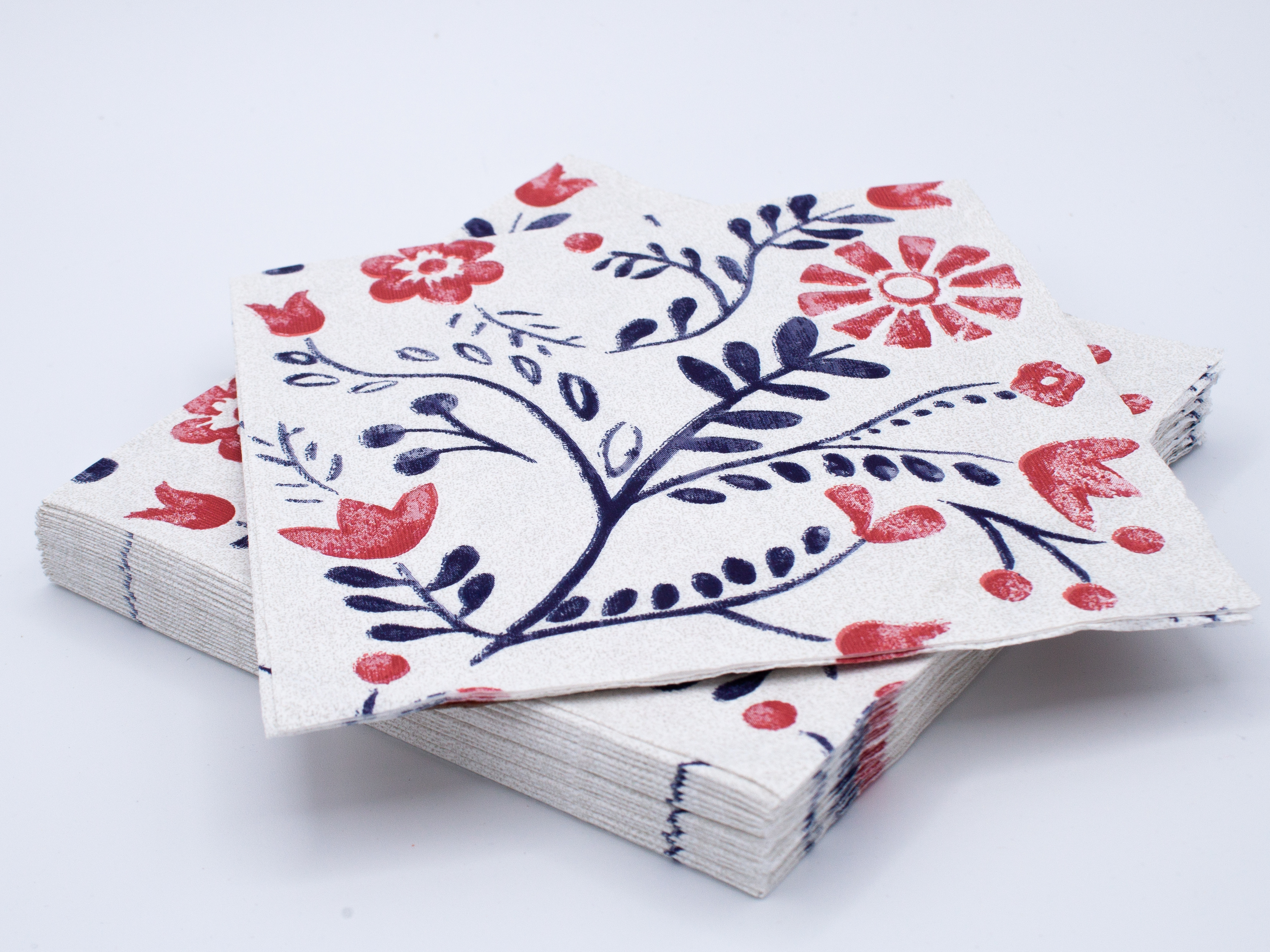 20 tovaglioli 33x33 3 veli Scandi Floral