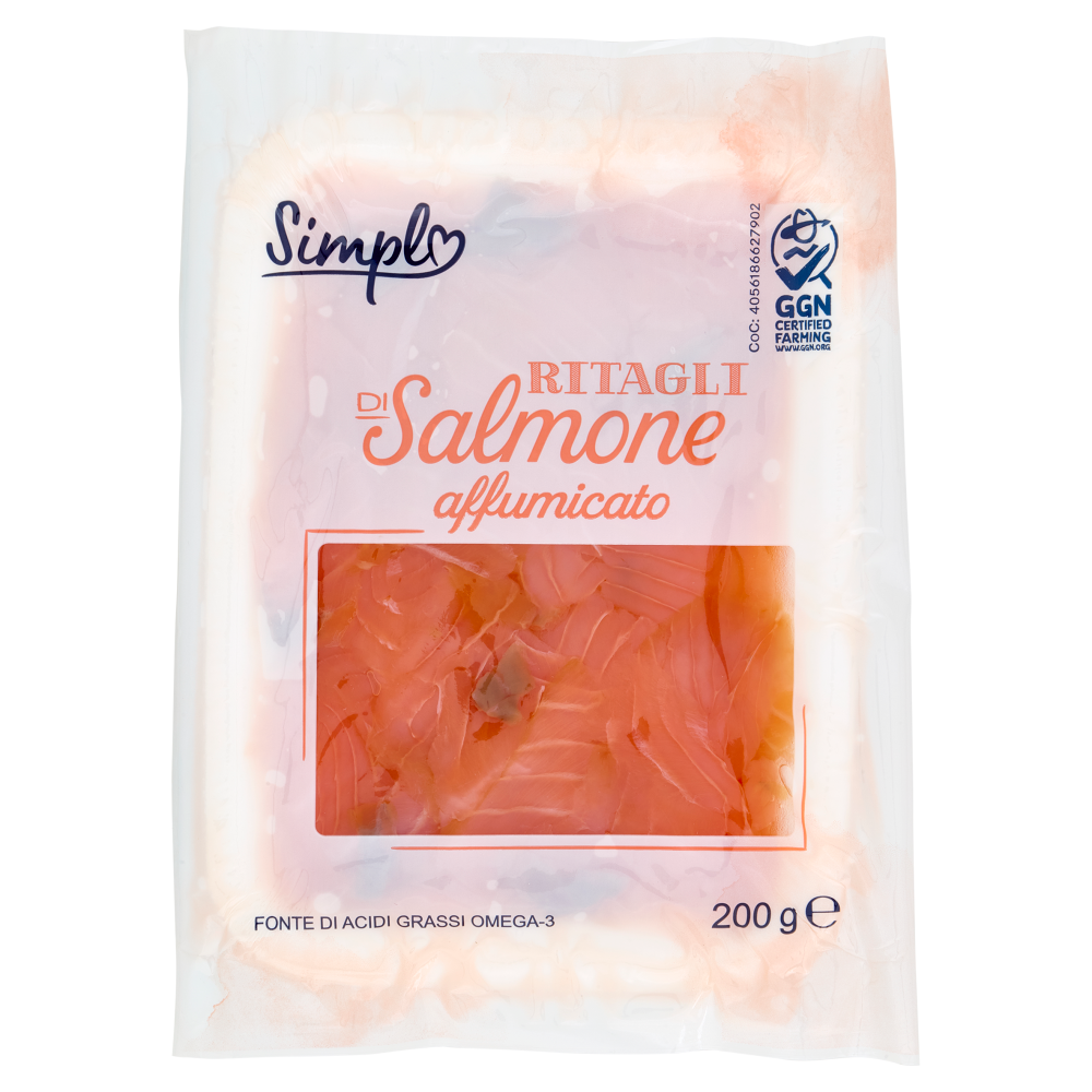 Simpl Ritagli di Salmone affumicato 200 g
