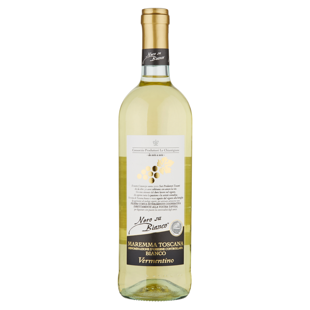 Le Chiantigiane Nero su Bianco Vermentino Maremma Toscana DOC 750 ml