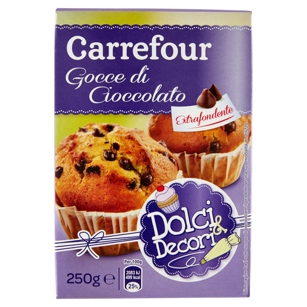 Carrefour Dolci & Decori Gocce di Cioccolato Extrafondente 250 g