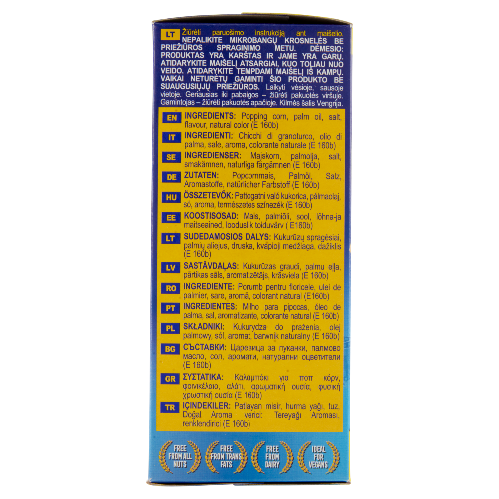 Popz the Microwave Popcorn Gusto Burro 3 x 90 g