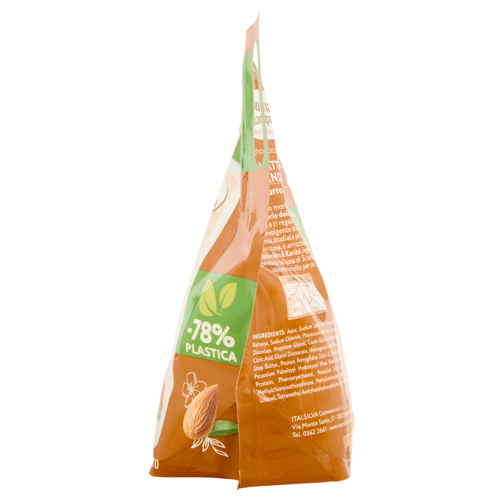 Spuma di Sciampagna Benessere Bagnodoccia crema Idratante Latte di Mandorla Ecoricarica 1200 ml