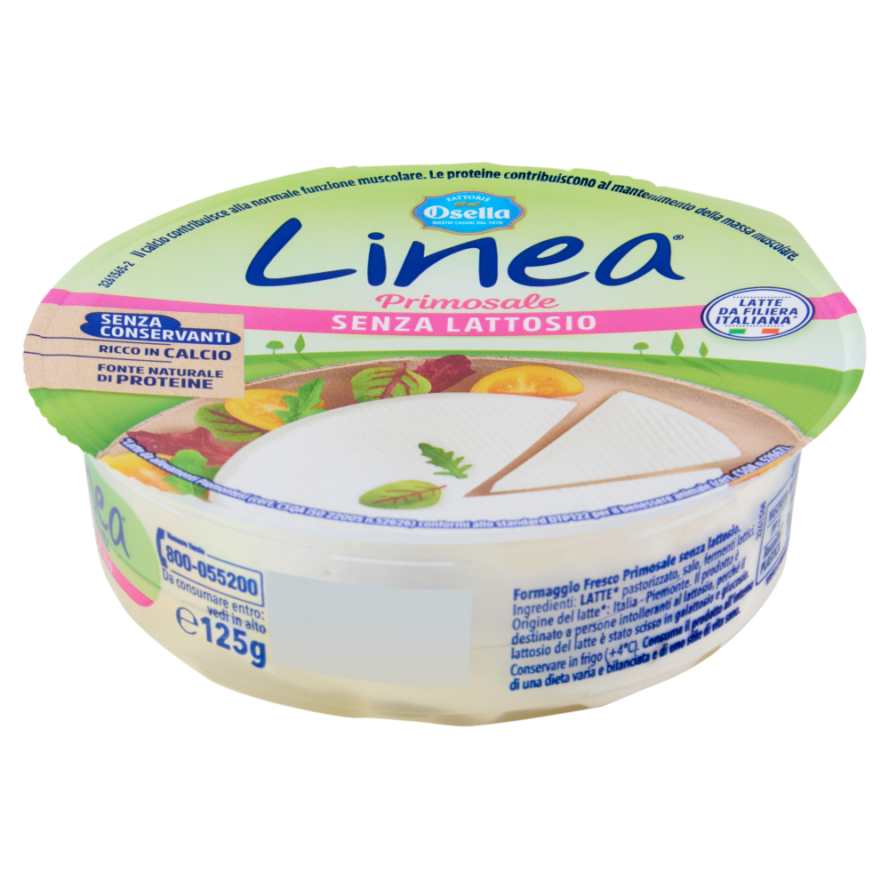 Fattorie Osella Linea Osella Formaggio Fresco Primosale Senza Lattosio 125g