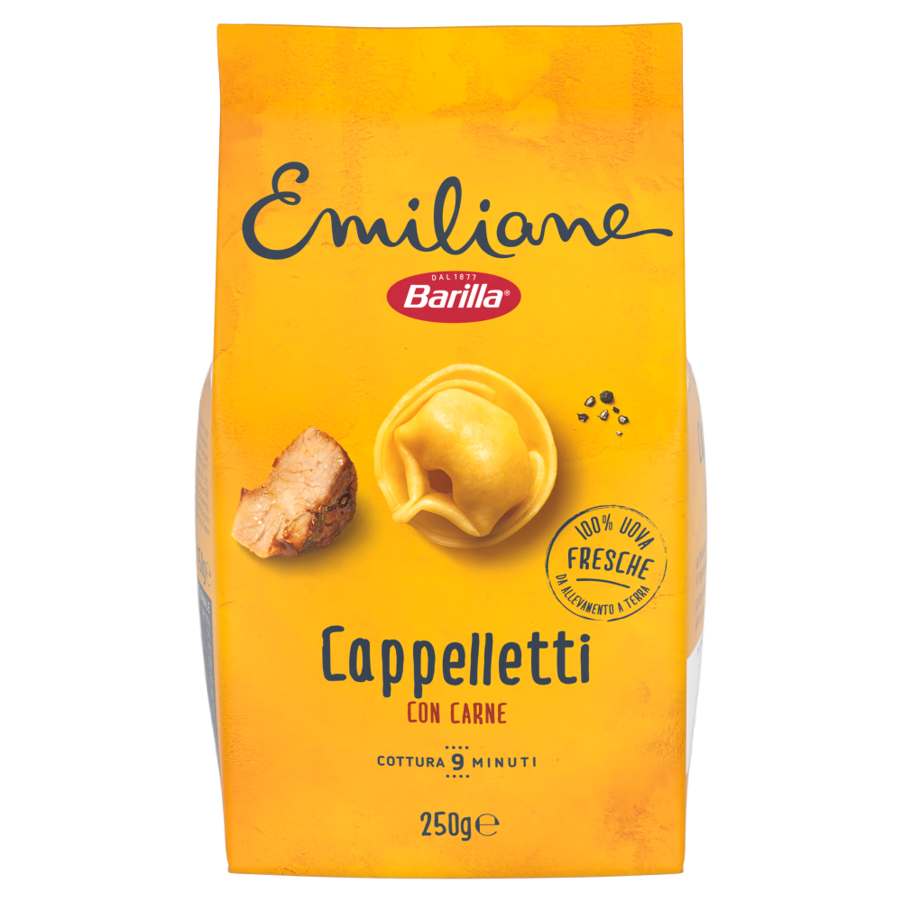 Barilla Emiliane Cappelletti Pasta all'Uovo ripiena con Carne 250 g