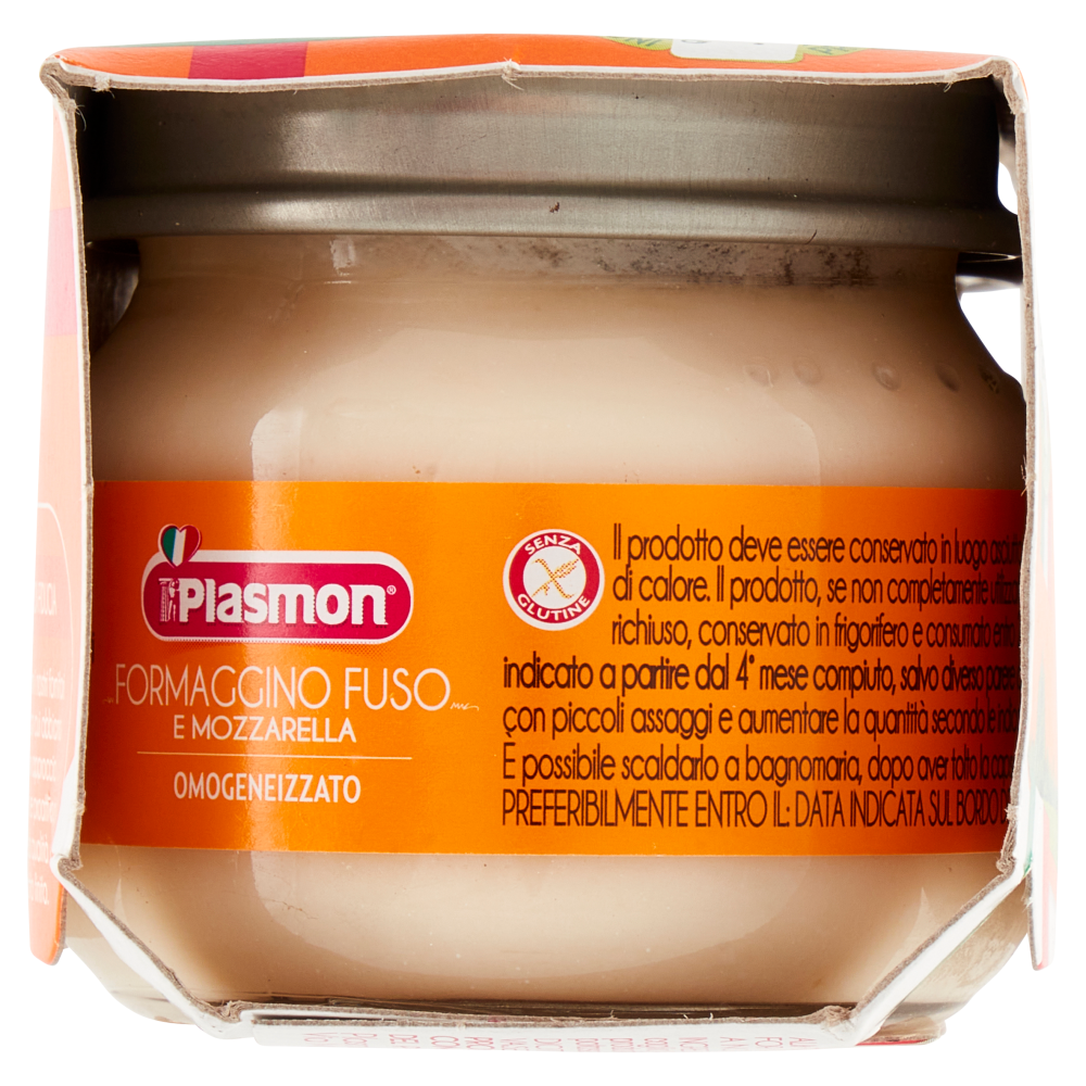 Plasmon Formaggino Fuso e Mozzarella Omogeneizzato 2 x 80 g