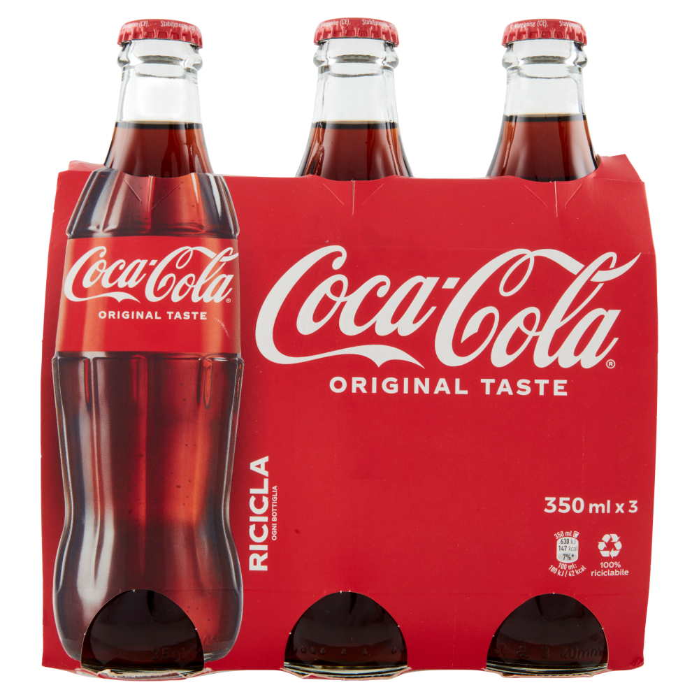 Coca Cola Original Taste 350ml 4x3 Vetro Carrefour