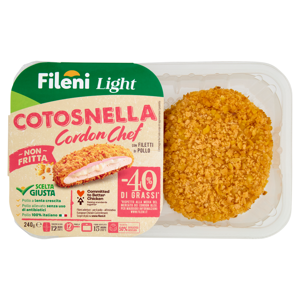 Fileni Light Cotosnella Cordon Chef con Filetti di Pollo 0,240 kg