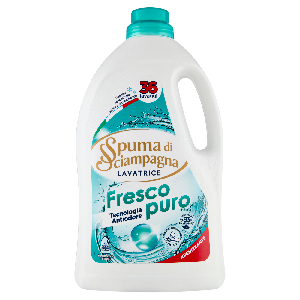 Spuma di Sciampagna Lavatrice Fresco puro 1620 ml
