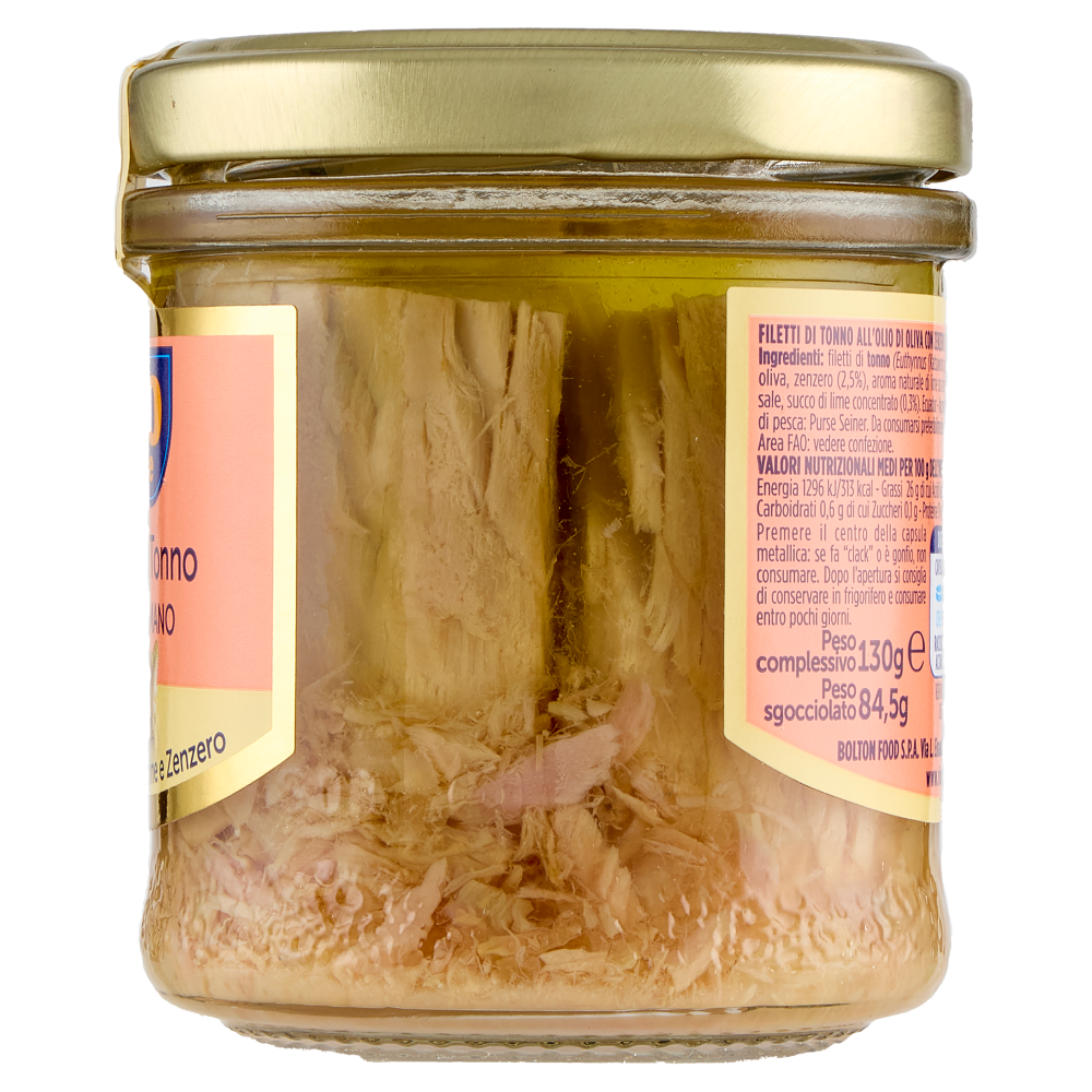 Rio mare i Filettini di Tonno Lavorati a Mano all'Olio di Oliva con Lime e Zenzero 130 g