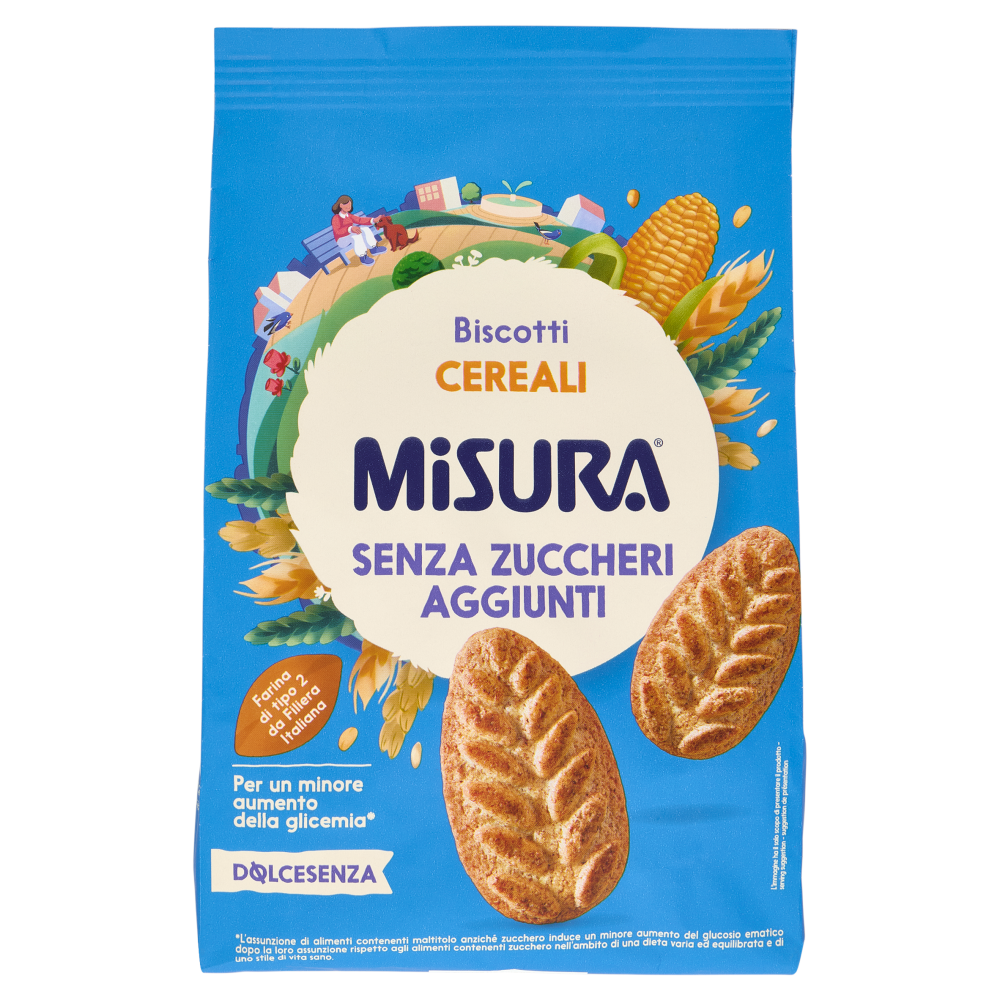 Misura Dolcesenza Biscotti Cereali 300 g
