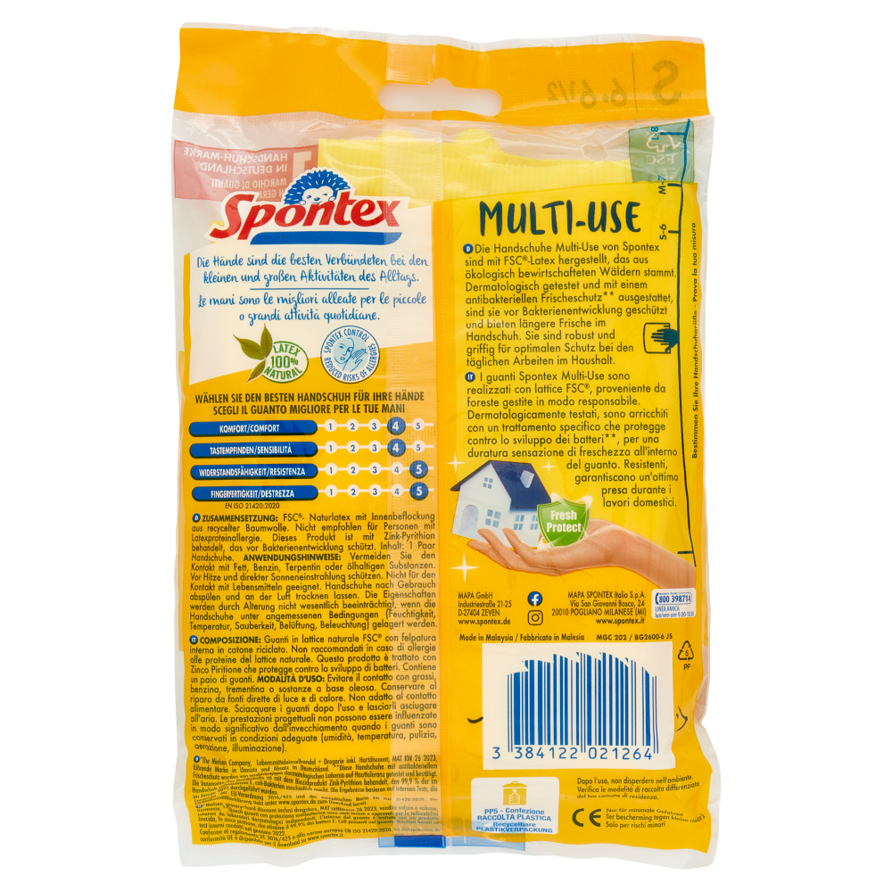 Spontex Guanti Casalinghi Multi-Use Taglia S