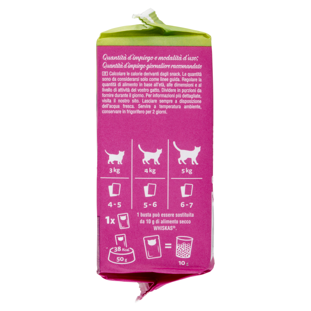 Whiskas Pranzetti Cibo Umido Gatto con Pollo e Tonno in Salsa 6 x 50 g