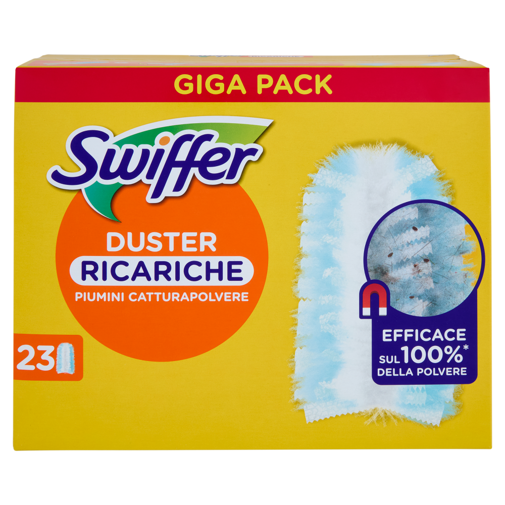 Swiffer Duster Cattura Polvere - Ricarica 23 Piumini per spolverare