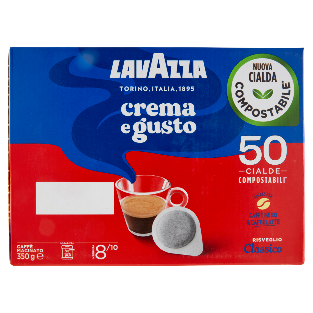 Lavazza crema e gusto Classico 50 Cialde Compostabili* 350 g