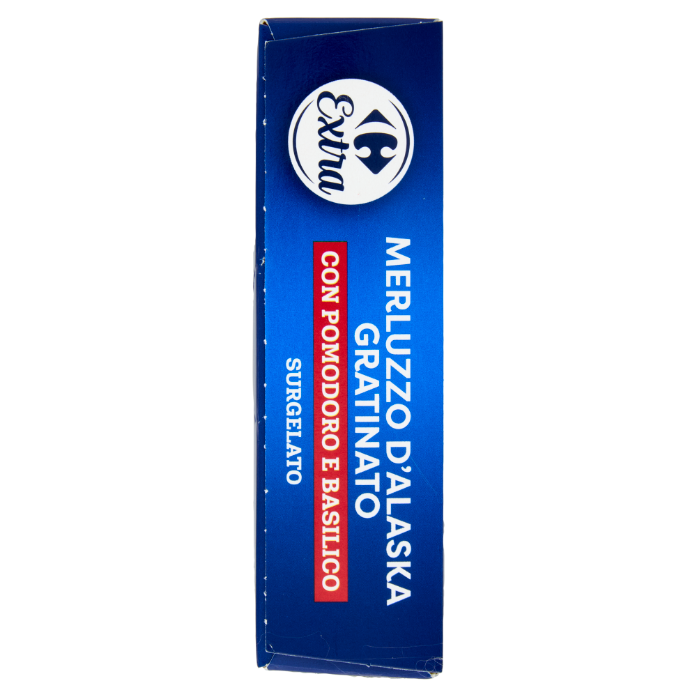 Carrefour Extra Merluzzo d'Alaska Gratinato con Pomodoro e Basilico Surgelato 400 g