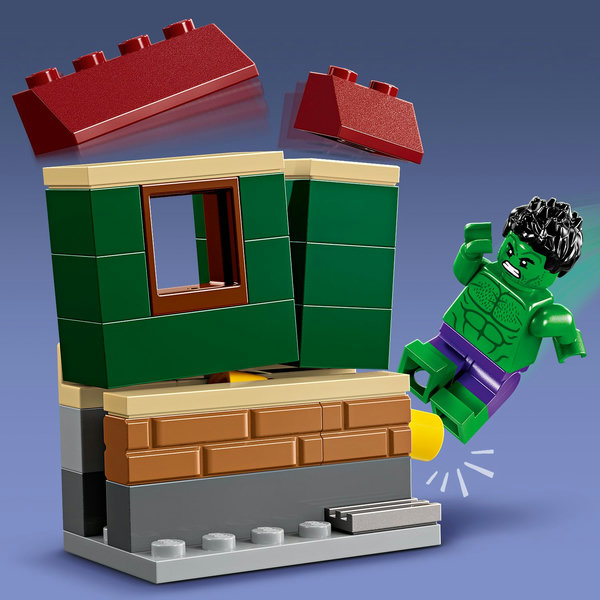 LEGO Iron Man con moto e The Hulk