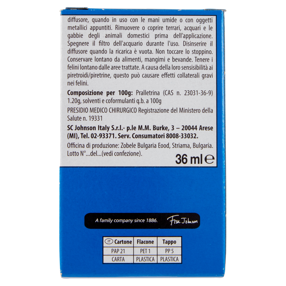 Raid Liquido Elettrico Ricarica,  60 Notti, Rosa e sandalo di bali, 36ml