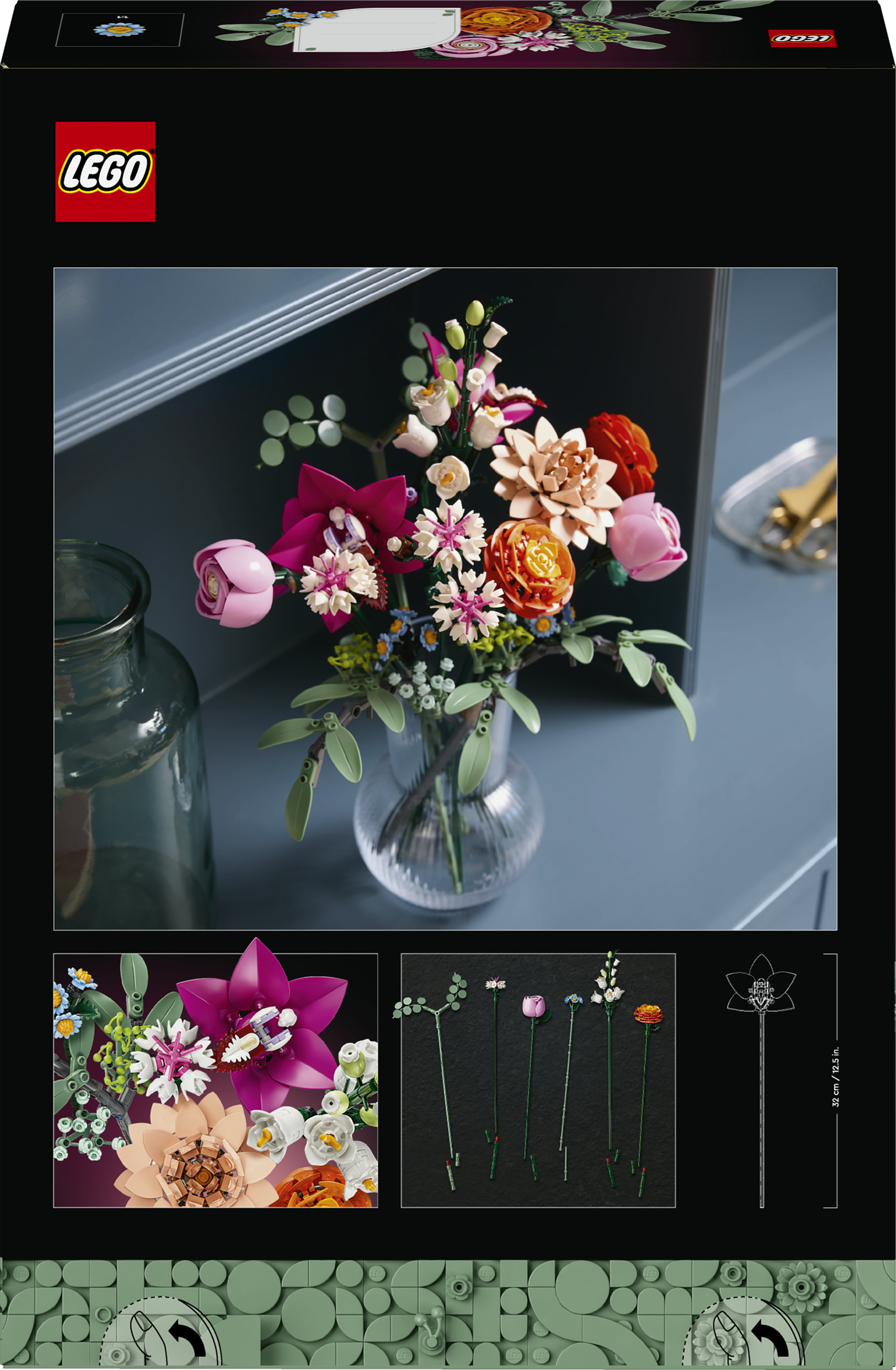 LEGO Botanicals Bouquet di fiori rosa